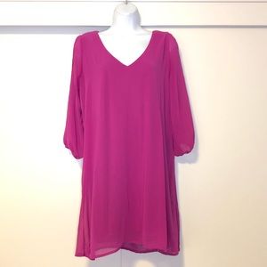 Pink long sleeves Dress